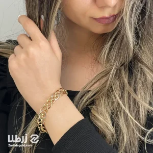 دستبند طلا طرح لکسوس یکنواخت کد B2388