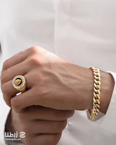 دستبند کارتیه و انگشتر مردانه