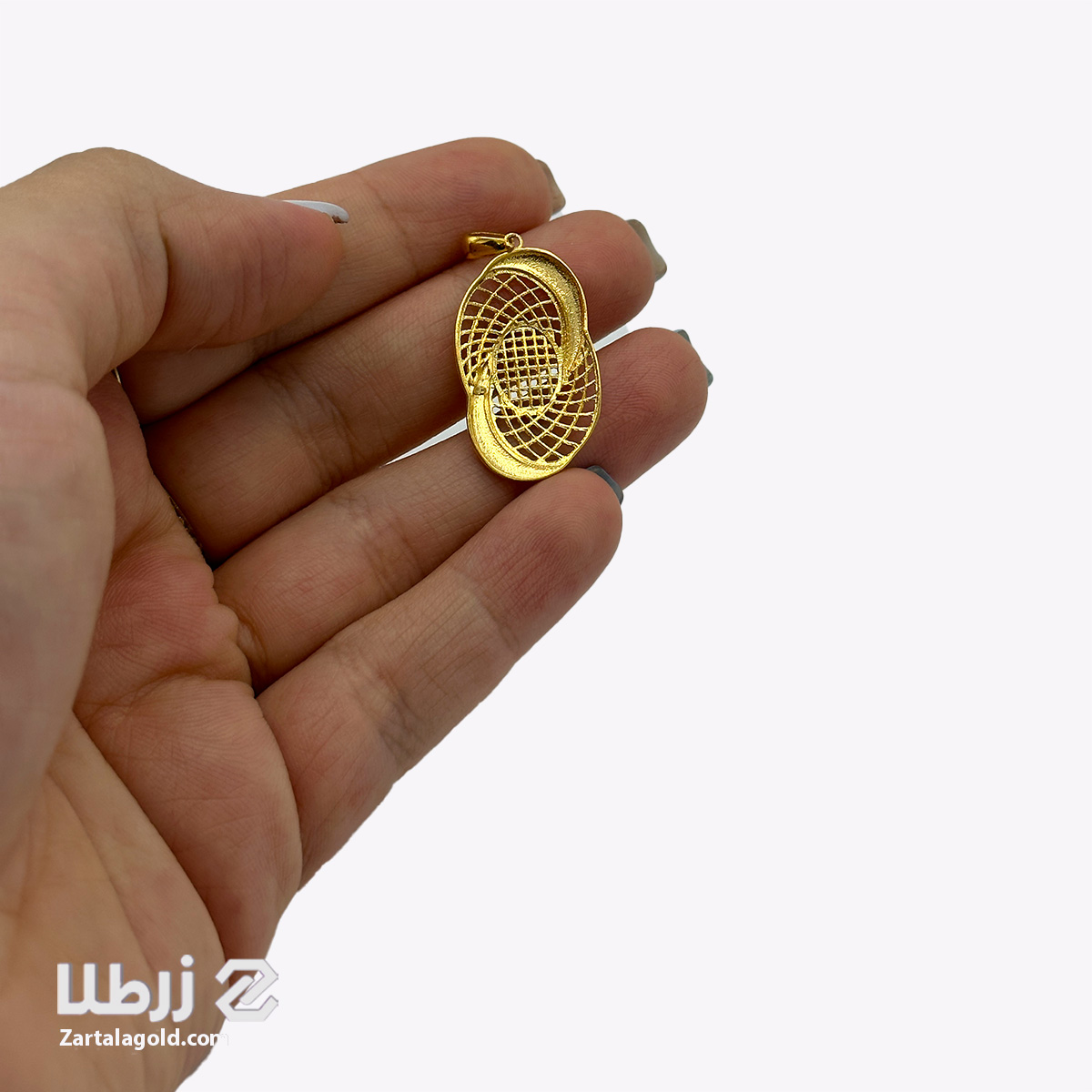 پلاک طلا طرح فیوژنی کد P18578 پلاک طلا طرح فیوژنی کد P18578