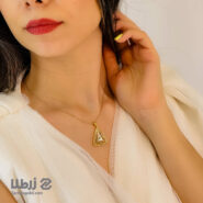 پلاک طلا طرح مثلث فیوژنی کد P18581