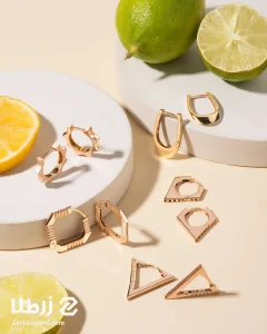 گوشواره های حلقه ای با طرح خاص
