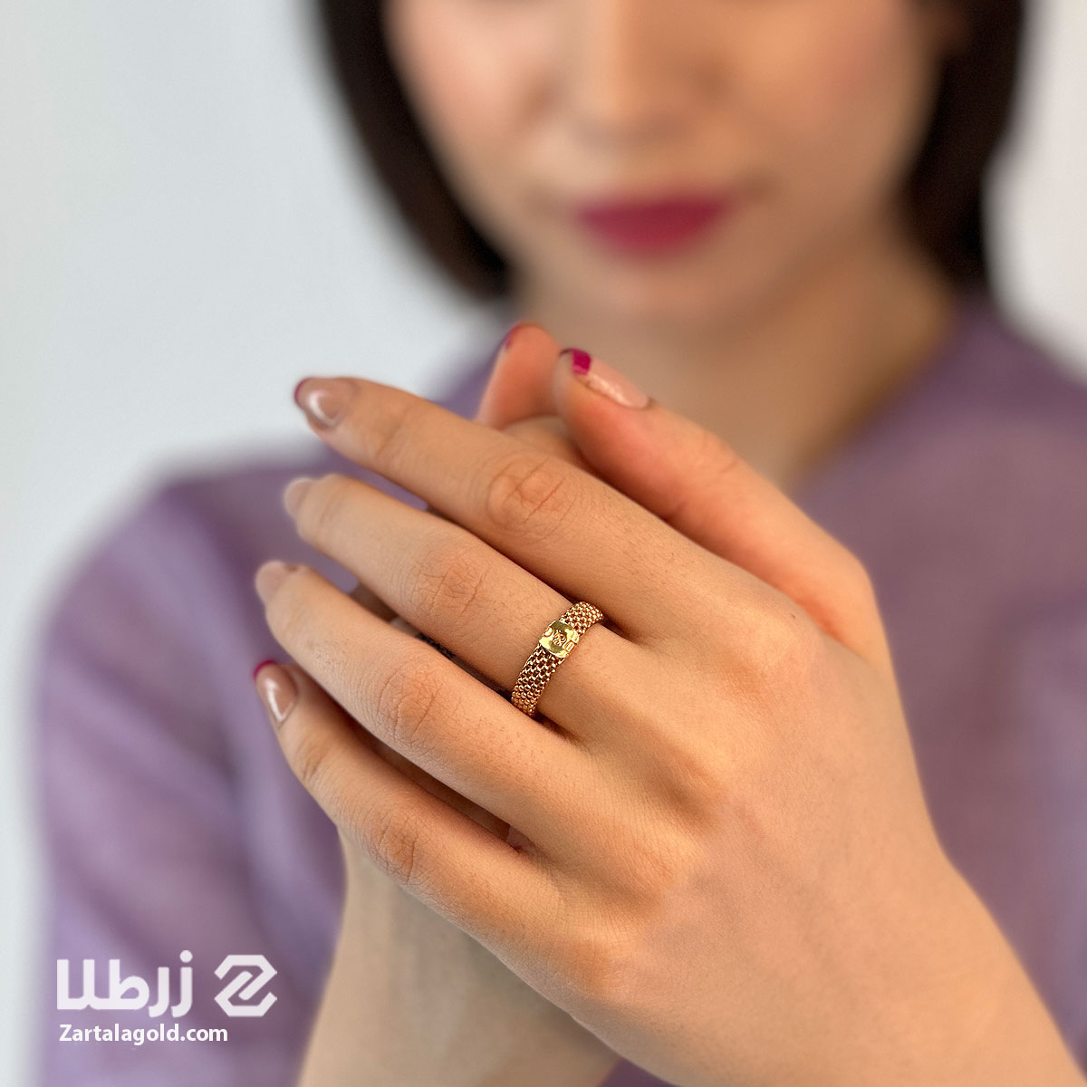 انگشتر طلا طرح D & G انگشتر طلا طرح D & G کد R18550