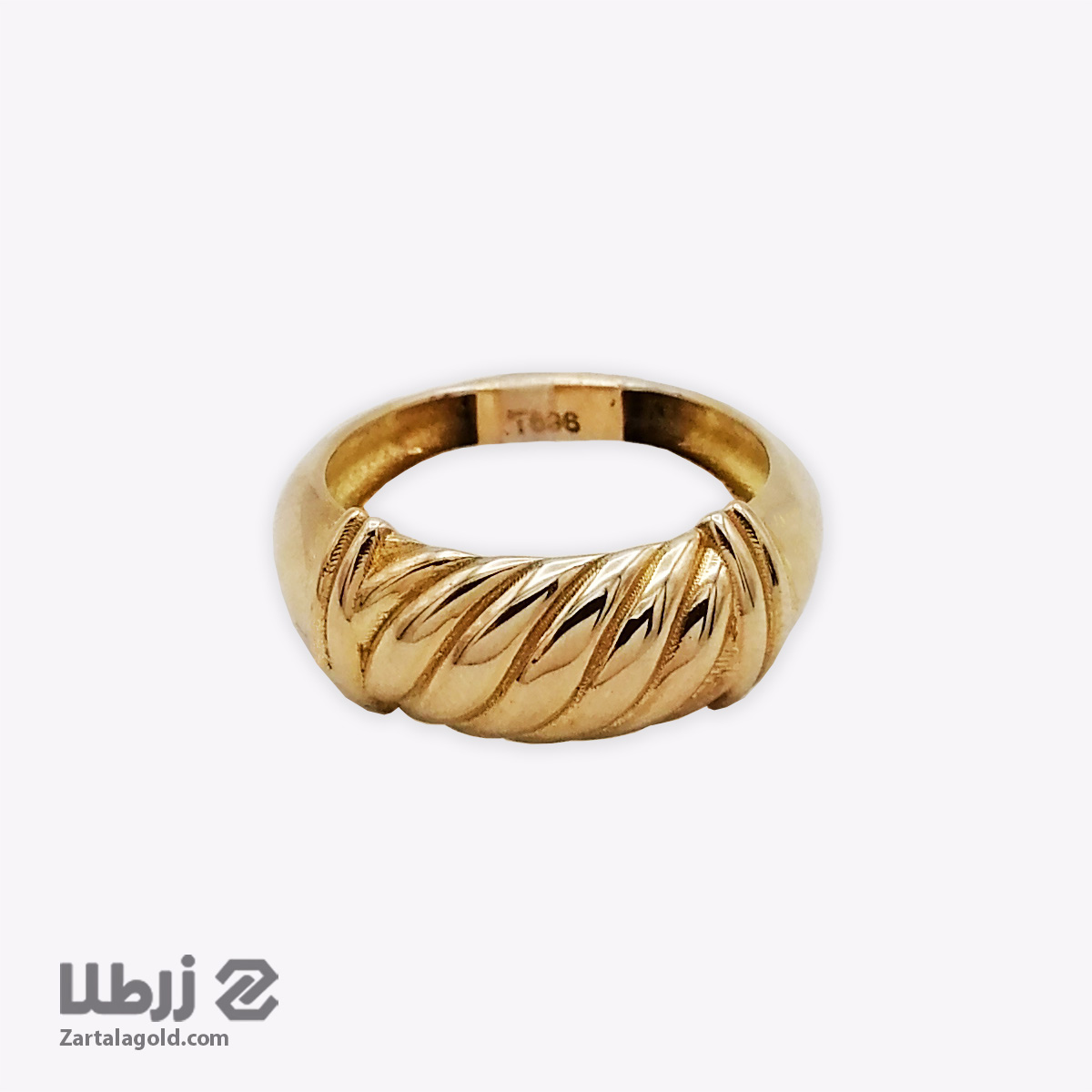 انگشتر طلا مدرن طرح حلزونی انگشتر طلا مدرن طرح حلزونی کد R18255