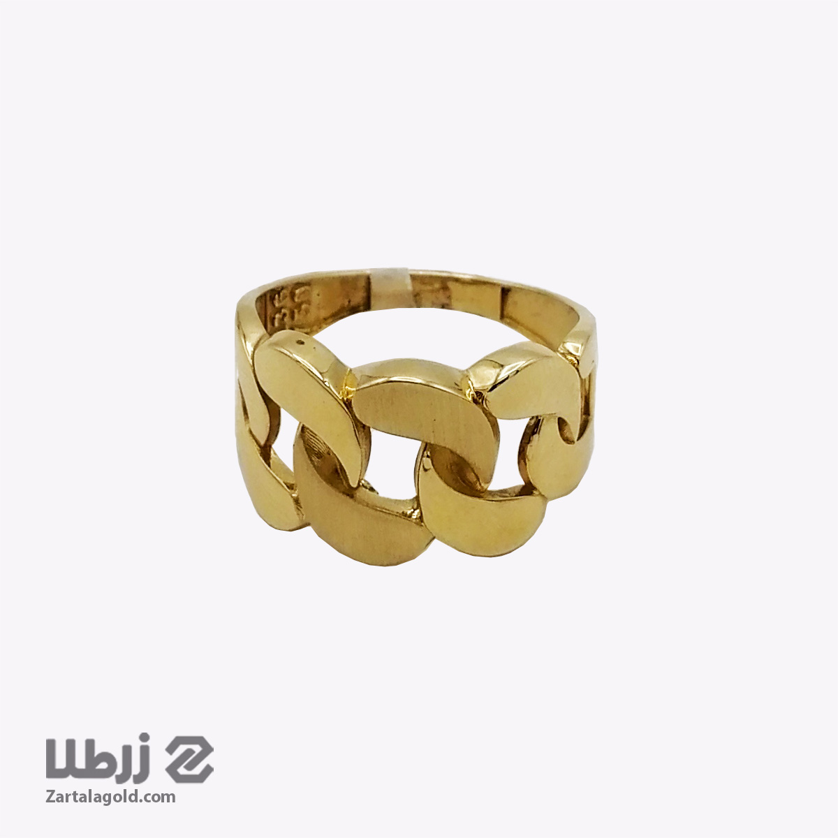 انگشتر طلا زنانه طرح کارتیه مات و آینه ای انگشتر طلا زنانه طرح کارتیه مات و آینه ای کد R18679